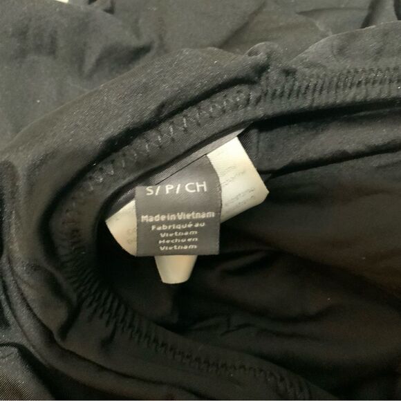 A Pea in the Pod Black Lace Up Detail One Piece Maternity Swimsuit Size Small - Picture 9 of 9